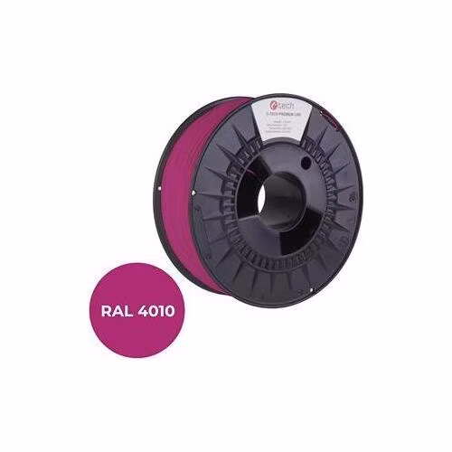 C-TECH tisková struna PREMIUM LINE ( filament ) , PLA, telekomunikační fialová, RAL4010, 1,75mm, 1kg