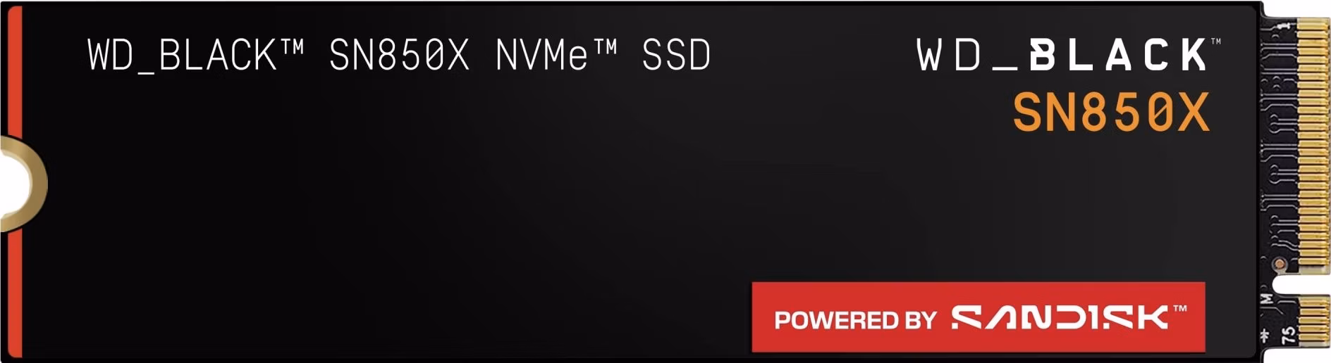 WD SSD Black SN850X 4TB Powered by SANDISK / NVMe M.2 PCIe Gen4 / Interní / M.2 2280