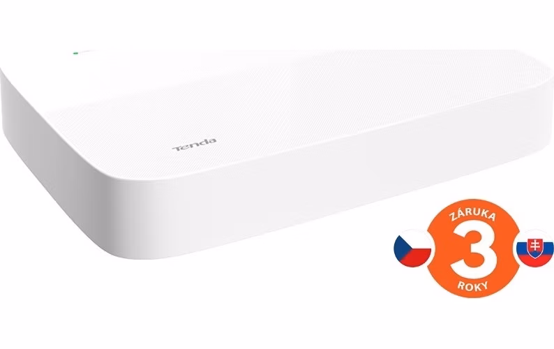 Tenda N6P-8H - PoE kamerový 4K NVR rekordér, 8 kanálov, H.265+, OnViF, zvuk, web. rozhranie, SK app