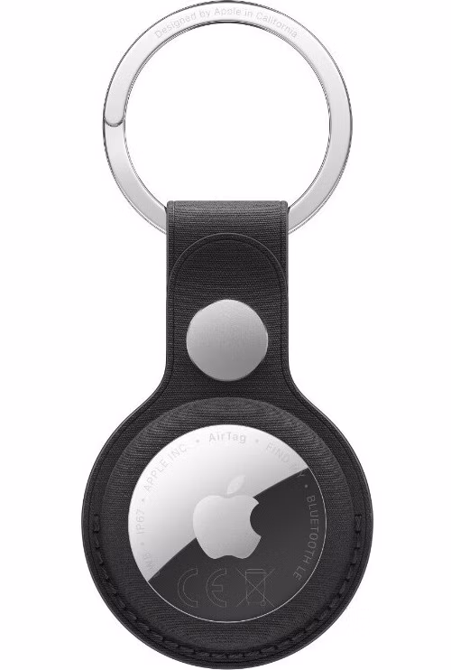 AirTag FineWoven Key Ring - Black