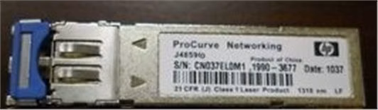 HPE Aruba 1G SFP LC LX 10km SMF Transceiver (J4859D)