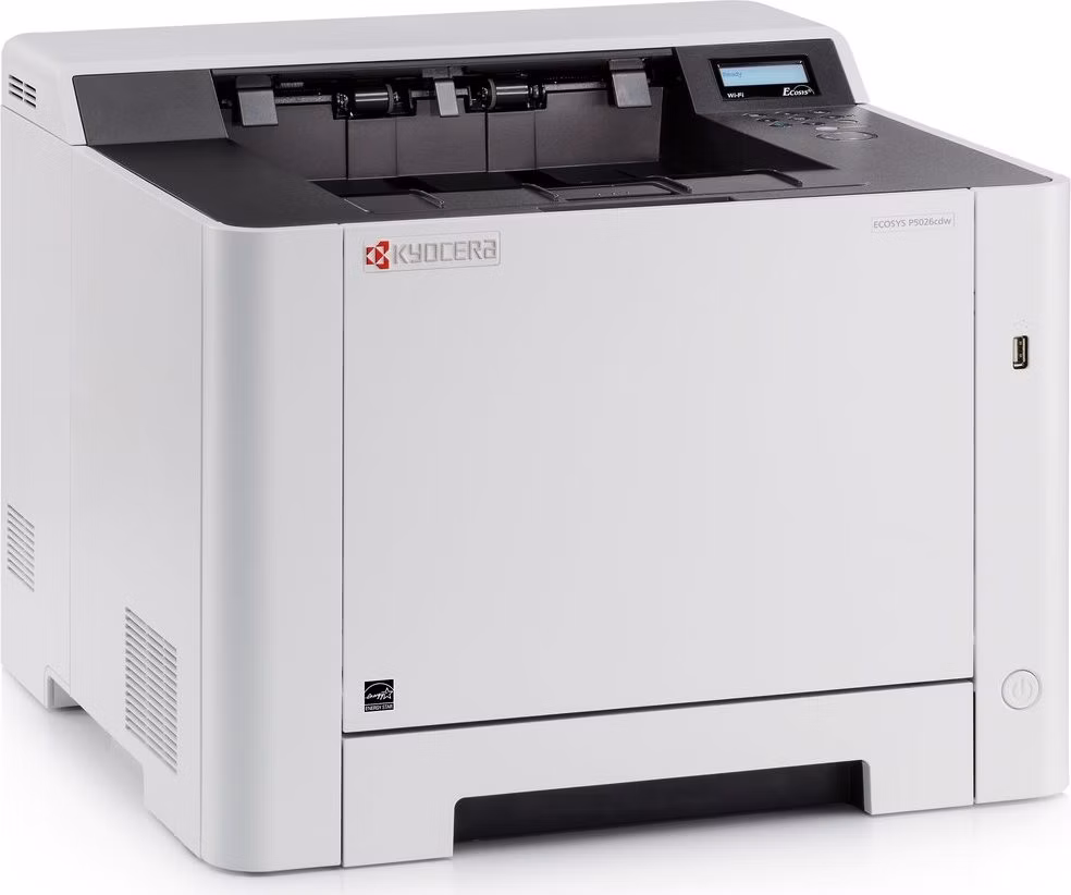 Kyocera ECOSYS P5026cdw, A4, čb/bar, 26ppm, až 9600x600 dpi, 512MB, duplex, LAN, Wifi, start. tonery 1200str.