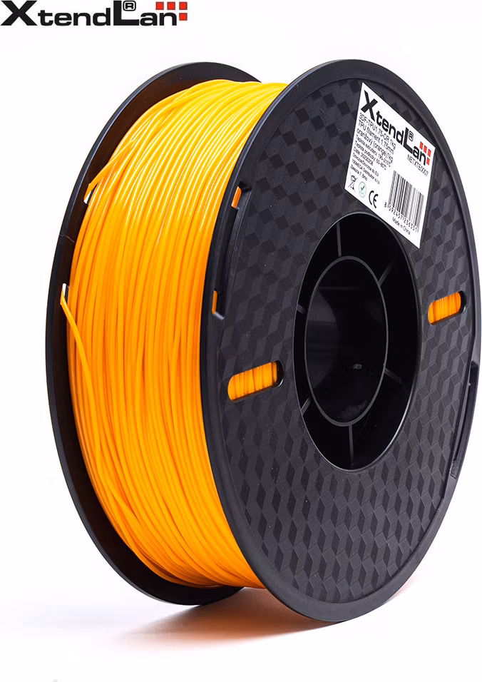 XtendLAN TPU filament 1,75mm průhledný oranžový 1kg