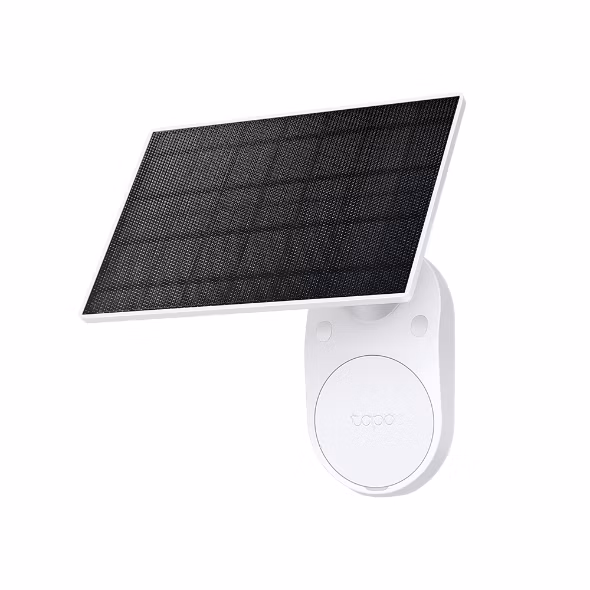"Tapo Solar Panel SPEC: 5.2V 2.5W FEATURE: Type-C Charging Port, Non-Stop Power,  Flexible Solar Installation, Works wit