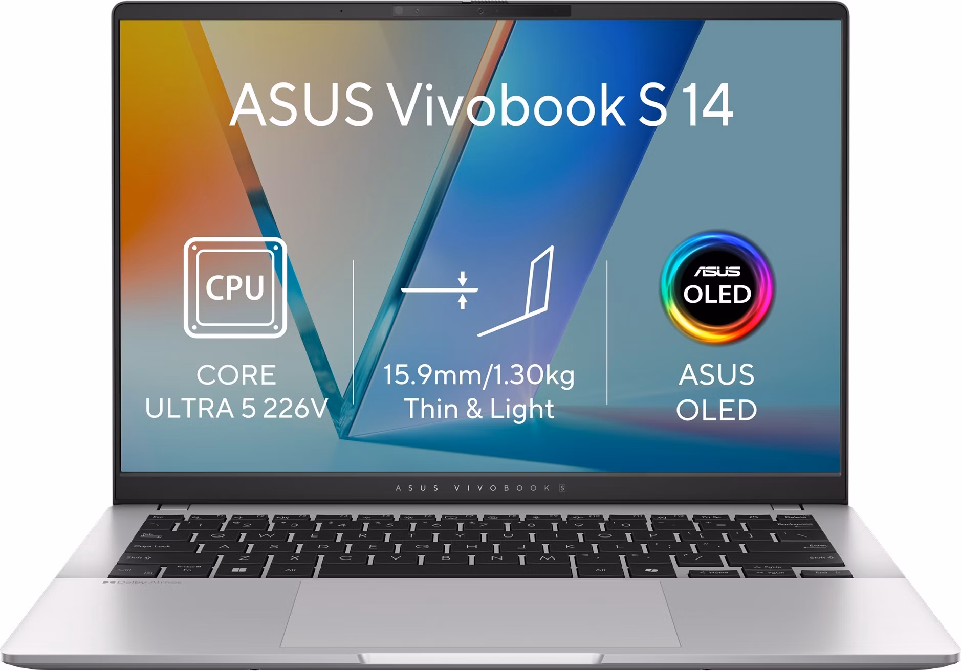 ASUS Vivobook S14/S5406SAL-OLED312WZ/U5-226V/14"/WUXGA/16GB/512GB/Intel int/W11H/Silver/2R