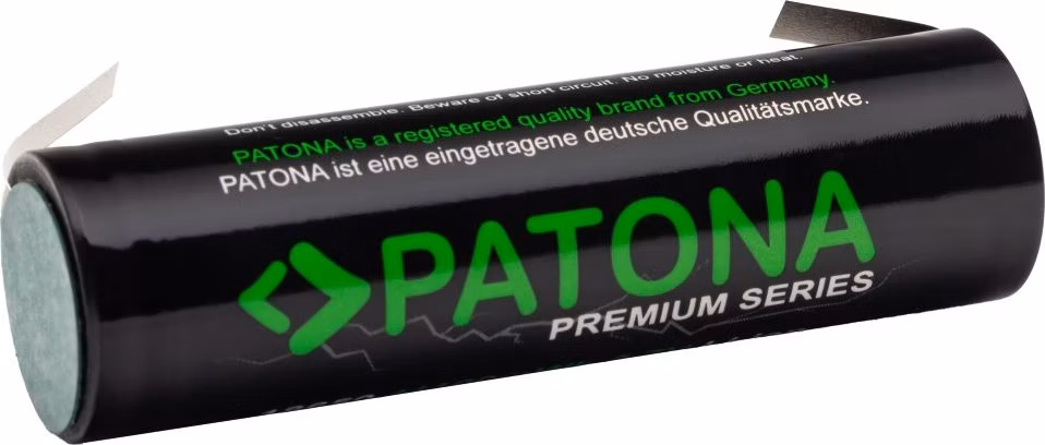 PATONA nabíjecí baterie 18650 Li-lon 3000mAh PREMIUM 3,7V s páskovými vývody pro pájení