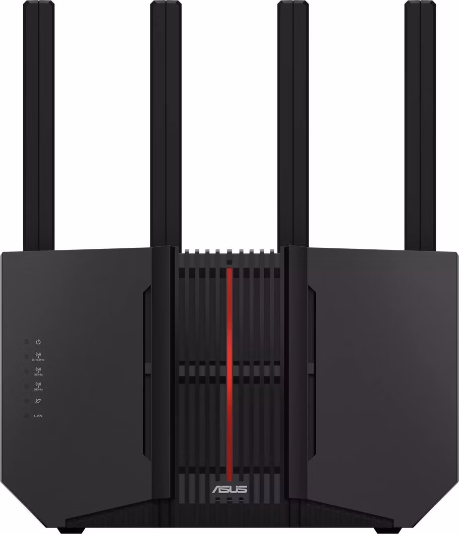 ASUS RT-BE92U Tri-band WiFi 7 (802.11be) AiMesh extendable router, 9.7 Gbps, 20G wired capacity, 4x2.5G ports