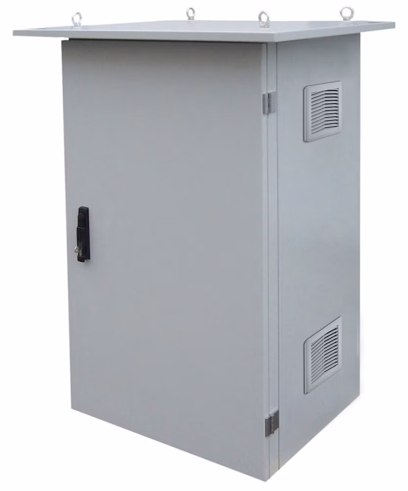 Solarix Rozvaděč termoizolovaný LC-07, 15U 700x400, RAL 7035 s vent. pravá bočnice LC-07-15U-74-25002-0P-G