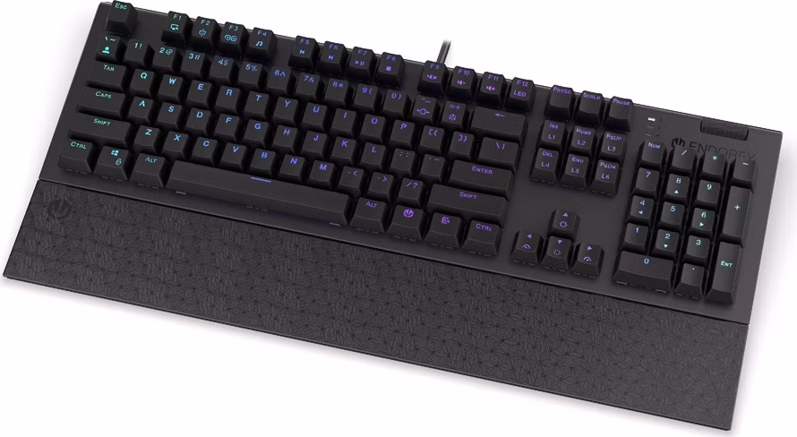 Endorfy Omnis Blue/Drôtové USB-A/US layout/Čierna