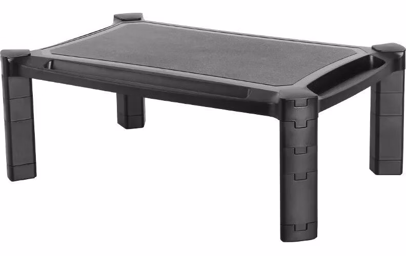 Neomounts NSMONITOR20/podložka pod displej/nosn. 10kg/výška 4,6-16,8cm/plast/černá