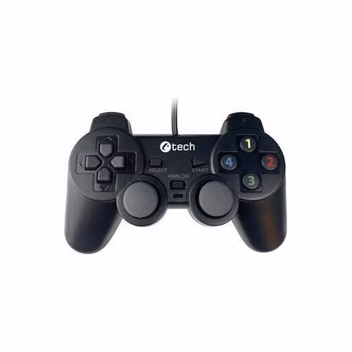 Gamepad C-TECH Callon pro PC/PS3, 2x analog, X-input, vibrační, 1,8m kabel, USB