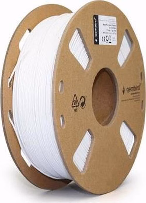 Gembird Tisková struna (filament), PLA MATTE, 1,75mm, 1kg, bílá