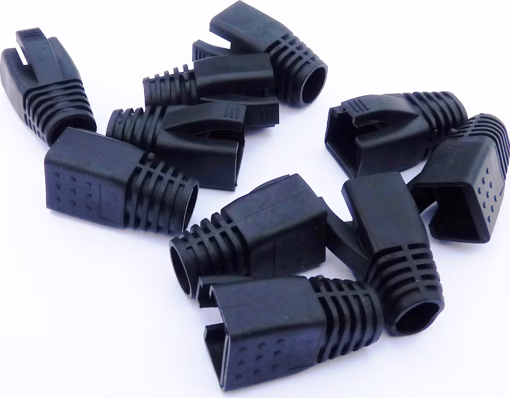 DATACOM Návlek pro plug RJ45 (CAT6A,CAT7) černý (10ks)