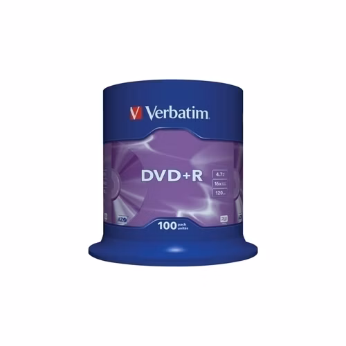 VERBATIM DVD+R(100-balenie)Vreteno/General Retail/16x/4.7GB