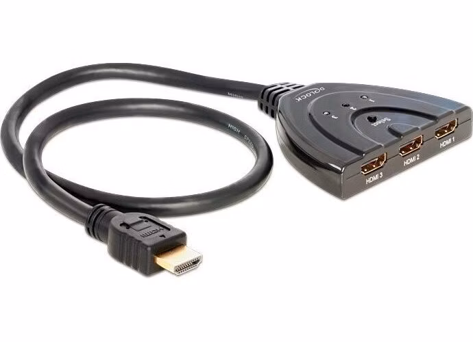 Delock HDMI 3 - 1 obousměrný Switch / Spliter
