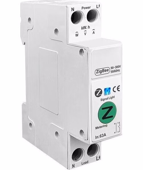 IMMAX NEO SMART elektronický jistič jednofázový 1-63A, měření spotřeby, Zigbee 3.0, TUYA