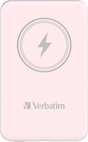 VERBATIM Powerbanka Charge 'n' Go, Magnetická, 5000 mAh, USB-C, Růžová