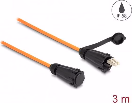 Delock Optický kabel z LC Duplex na LC Duplex s ochrannou krytkou, multi-mode OM2, 3m