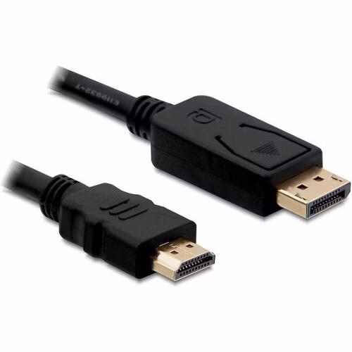 Delock kabel DisplayPort samec na HDMI samec, délka 1m