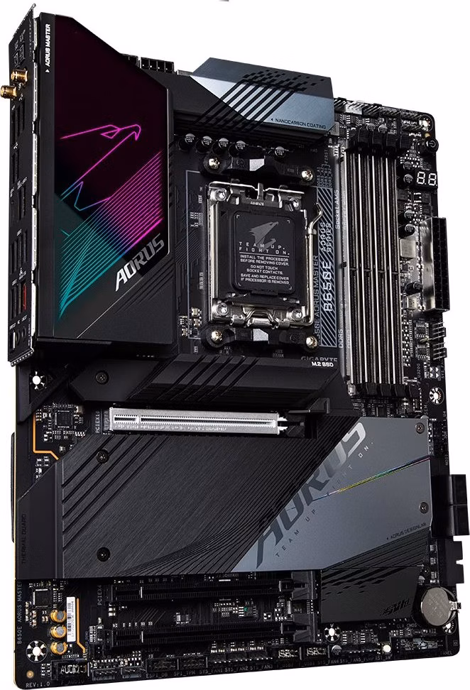 GIGABYTE B650E AORUS MASTER / AMD B650 / AM5 / 4x DDR5 / 4x M.2 / USB-C / HDMI / WiFi / ATX