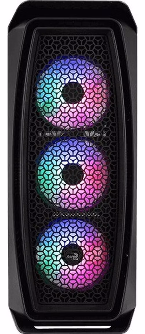 AEROCOOL skříň Aero One Frost ML G, Mid tower, 2x USB 3.0, 2x audio, 4x 120mm RGB Fan, bez zdroje