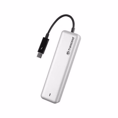 Transcend 960GB, Apple JetDrive 855 SSD upgrade kit, 3D TLC NVMe (PCIe Gen3 x4), Thunderbolt 10Gb/s, stříbrný