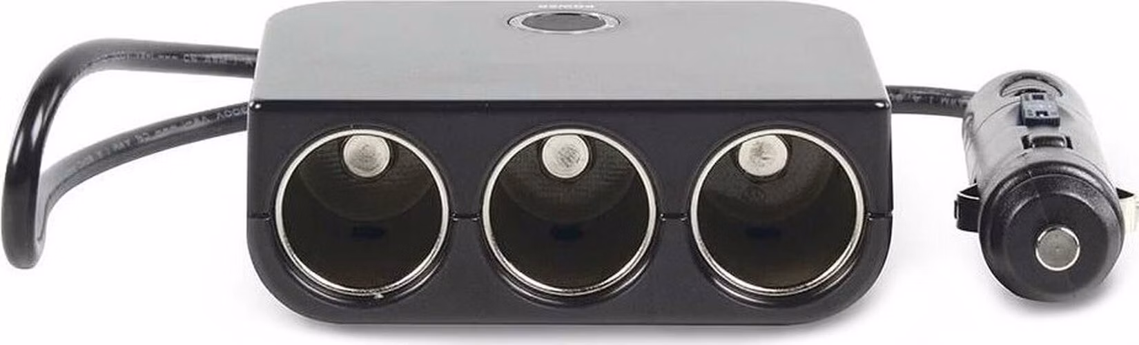 NEDIS univerzální DC/DC napájecí adaptér/ auto adaptér/ 180 W/ 4.0 A/ 3x 12 V DC zásuvka/ USB/ černý