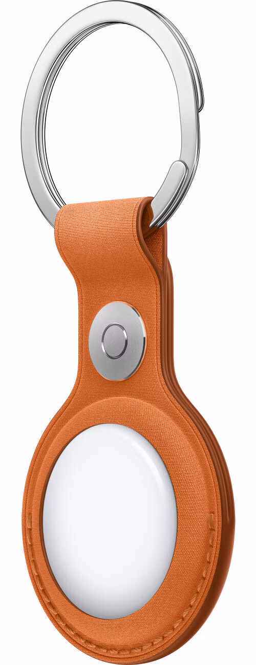 Apple AirTag FineWoven Key Ring - Fox Orange