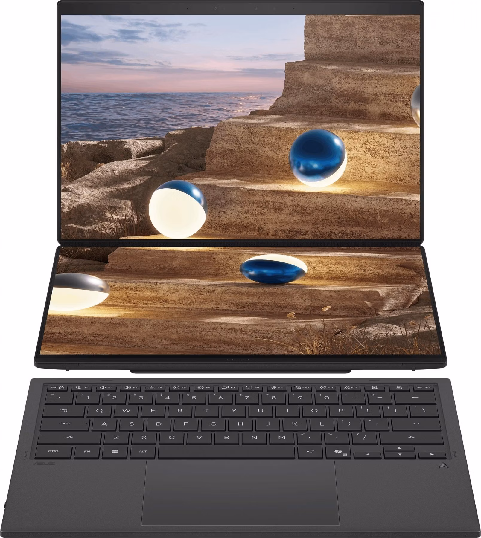 ASUS Zenbook Duo UX8407AA-OLED505XZ, Core Ultra X9 388H, 14.0˝ 2880 x 1800/Touch, UMA, 32GB, SSD 1TB, W11Pro, bez AC ada