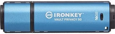 Kingston 16GB IronKey Vault Privacy 50 AES-256 šifrovanie, FIPS 197