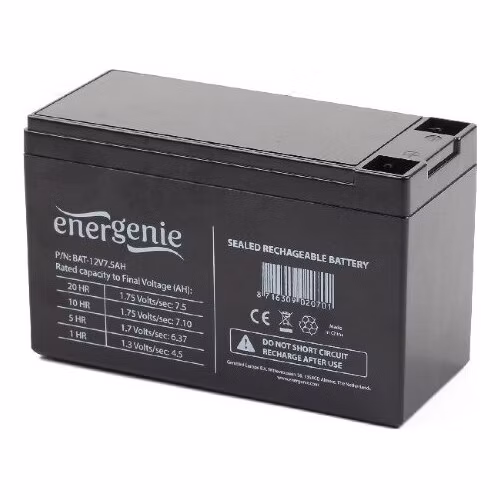 GEMBIRD ENERGENIE Baterie do záložního zdroje, 12V 7,5AH