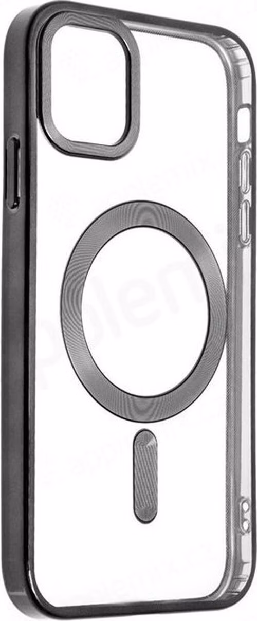 SWISSTEN POUZDRO CLEAR JELLY MagStick METALLIC PRO IPHONE 13 ČERNÉ