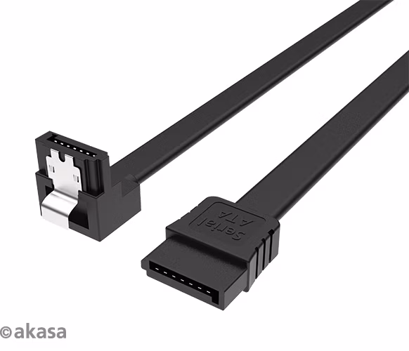 AKASA - Proslim SATA kábel 90 ° - 50 cm