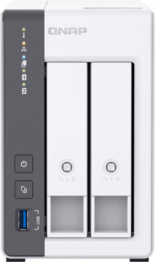 QNAP TS-216G (4core 2,0GHz + NPU, 4GB RAM, 2x SATA, 1x GbE, 1x 2,5GbE, 2x USB 2.0, 1x USB 3.2)