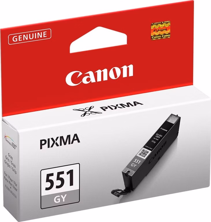 Canon CARTRIDGE CLI-551GY šedá pro PIXMA iP8750, MG5450, MG5650, MG6350, MG6450, MG6650, MG7150, MG7550 (126 str.)