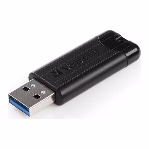 VERBATIM Flash Disk PinStripe USB 3.0, 32 GB - čierna