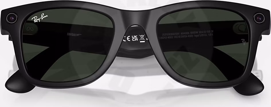 Meta Ray-Ban Gen1 Wayfarer - Matte Black/Clear to Graphite Green Transitions