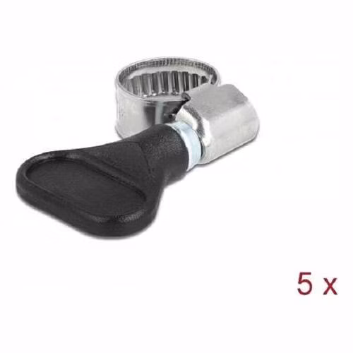 Motýlková hadicová svěrka z nerez oceli 400 SS, 8 - 12 mm, 5 ks černý