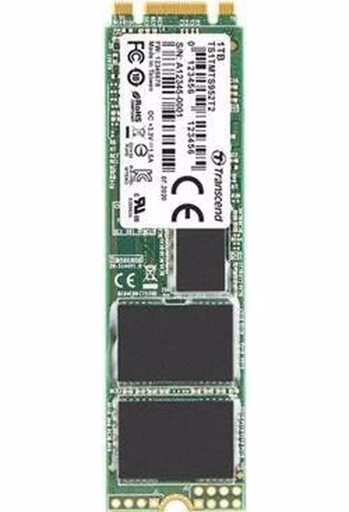 TRANSCEND MTS952T2 1TB Industrial 3K P/E SSD disk M.2, 2280 SATA III 6Gb/s (3D TLC), 560MB/s R, 520MB/s W