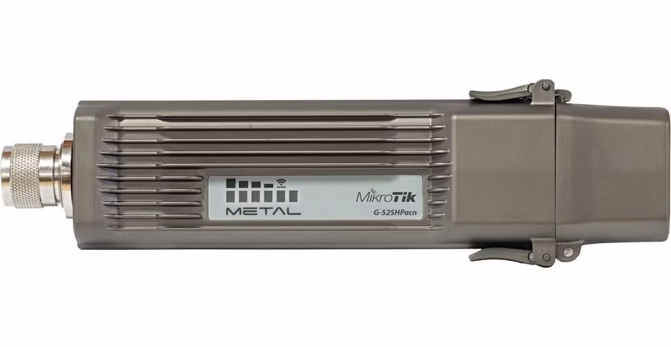 MikroTik RouterBOARD Metal 52 ac outdoor AP/klient 2.4/5 GHz (802.11b/g/n/a/ac), 1× LAN, 64MB RAM, IP55, L4