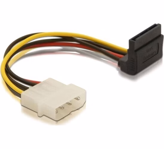 Delock Power Adapter Molex 4-pin samec na 1x SATA 15-pin kolmý nahoru