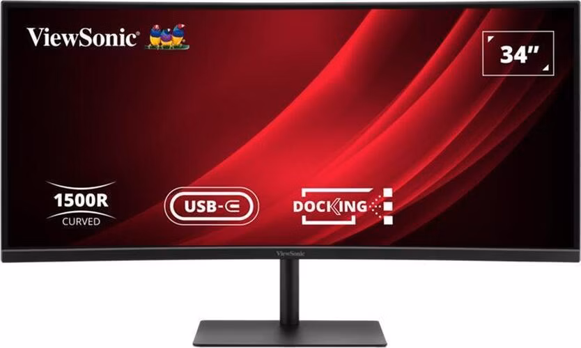 Viewsonic VG3419C-2 34" zakřivený VA/3440x1440@120Hz/3,5ms/300cd/HDMI/DP/USB/USB-C/RJ45/Repro/HAS/VESA