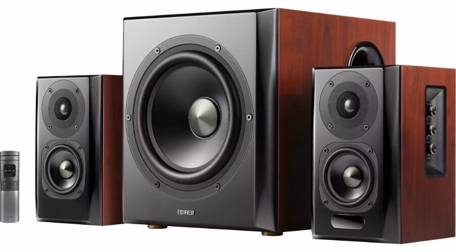 Reproduktory EDIFIER S350DB, 150W, hnedé