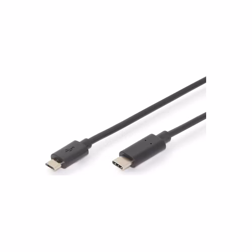 Digitus Připojovací kabel USB typu C, typ C na micro B M/M, 3,0 m, 3A, 480 MB, verze 2.0, bl