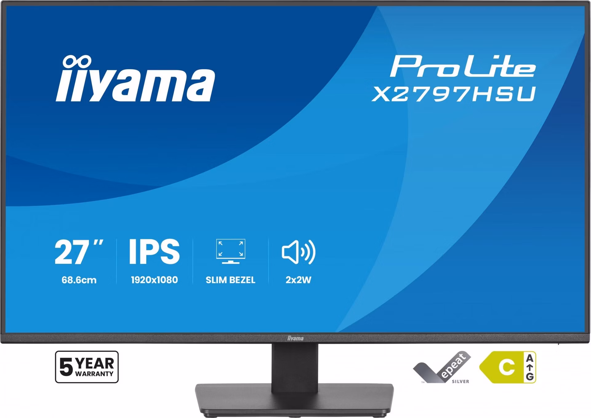 iiyama ProLite/X2797HSU-B1/27"/IPS/FHD/120Hz/4ms/Čierna/5R