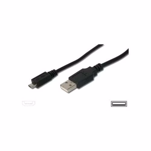 PremiumCord Kabel micro USB 2.0, A-B 0,5m
