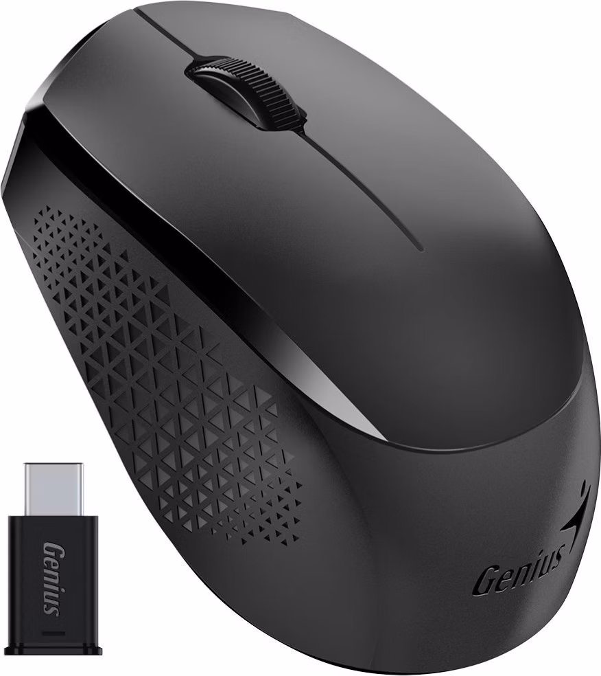 Genius NX-8000S Type-C, myš, bezdrátová, optická, 1200DPI, 3 tlačítka, USB-C, černá
