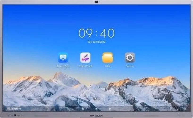 HIKVISION interaktivní dotykový panel 65", 4K,45points,Android 12 OTA to Android 13,8+128GB,8 MP camera, Google apps