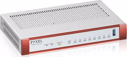 Zyxel USG FLEX 100H Series, 8 Gigabit user-definable ports, 1*USB with 1 YR Gold Security Pack