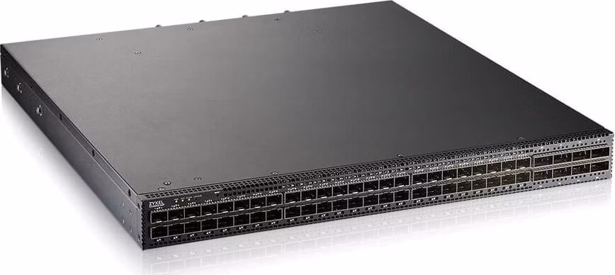 Zyxel CX4800-56F, EU, 48-port 10/25G L3 Aggregation Fiber Switch with 8 100G Uplink (with 2 AC power supply)